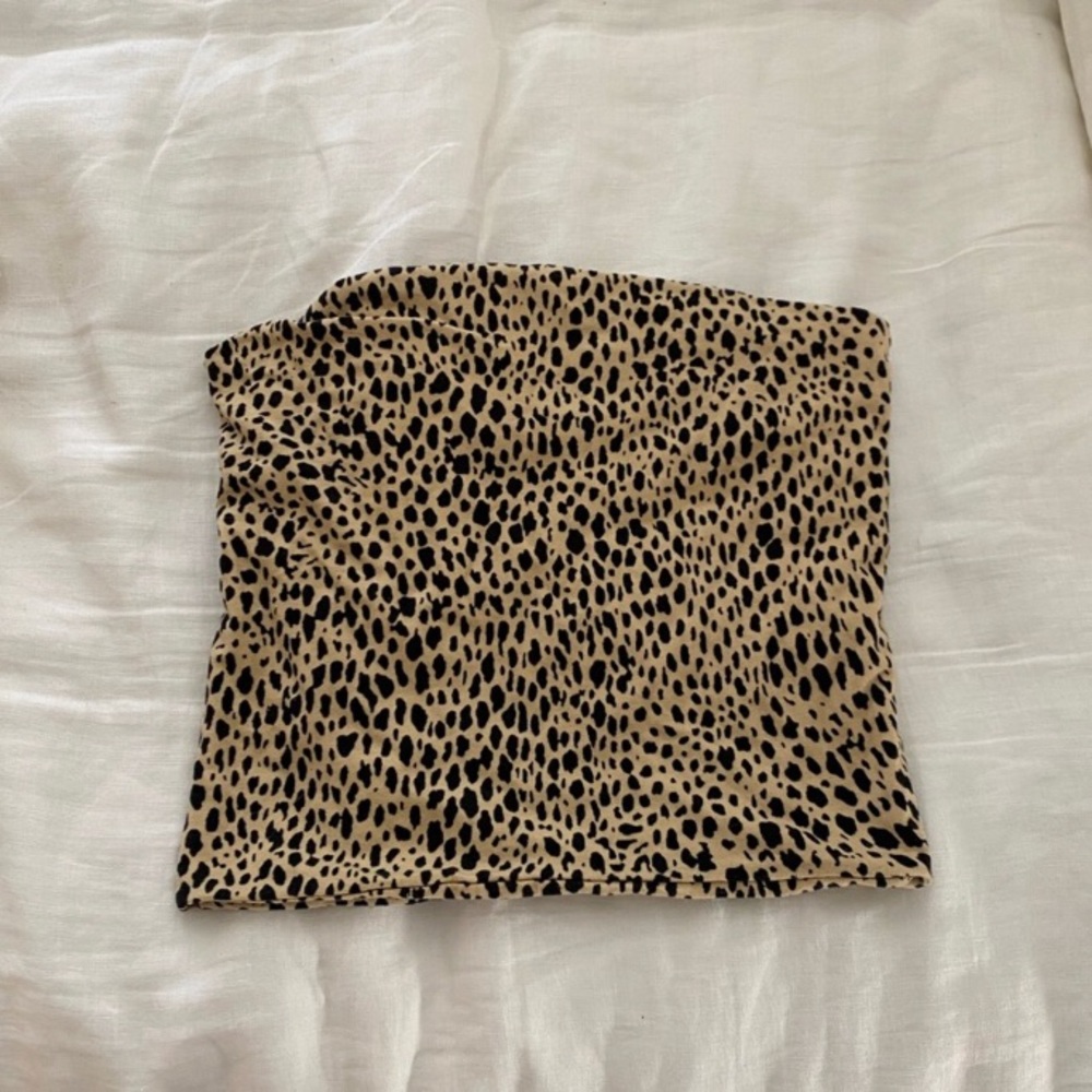 Brandy Melville Leopard Print Tube Top - ONE SIZE